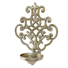 Grace Mitc Gold Sconce Wall Candle