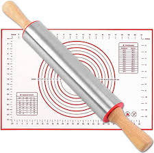 stainless steel rolling pin with