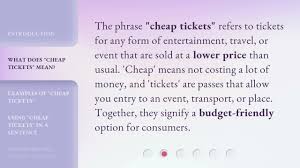 understanding tickets a simple