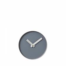 Wall Clock Rim Steel Gray Ashes Of
