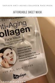 saplaya anti aging collagen face mask