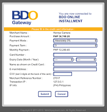 You can also contact the following bdo domestic toll free numbers. Bdo Installment 3months 0 Interest