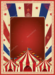Vintage Carnival Circus Poster Template Vector Illustration