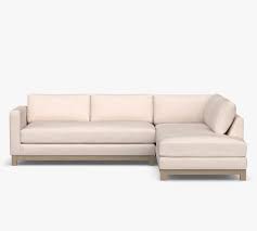 Up to 35% off on flash deals and get free shipping through pottery barn place the orders online via the app/web. Jake Upholstered Return Bumper Sectional With Wood Base Pottery Barn