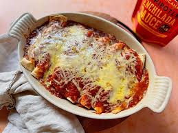 cheese enchiladas with chipotle red
