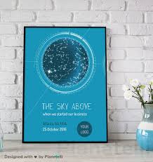 Custom Digital Starry Sky Map As Business Gift Personalized