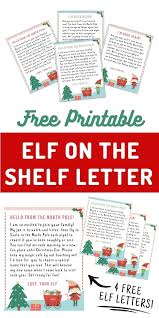 elf on the shelf letter 4 free