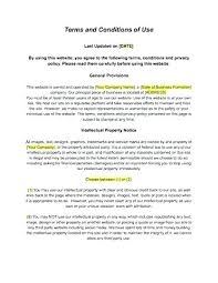Free Terms And Conditions Template Standard Payment Sample Of Sale