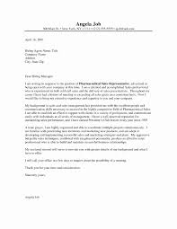 Sales Job Cover Letter Inspirational Pharmaceutical Sales Cover
