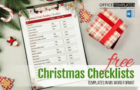 10 free christmas checklist templates