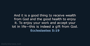 ecclesiastes 5 19 verse nlt