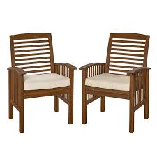 acacia wood patio chairs with cushions