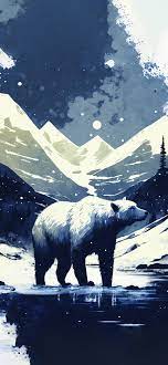 polar bear mountains wallpaper