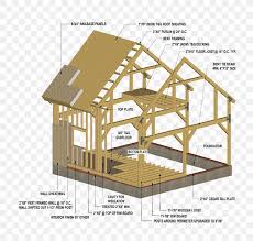 roof shed pole building framing post