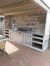 Outdoor Kitchen Made From Repurposed