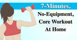 a 7 minute core workout at home without