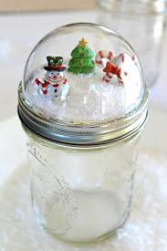 mason jar craft snow globe