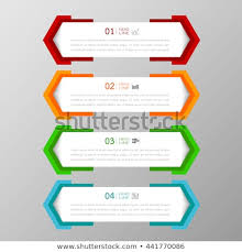 Banners Template Colorful Tabs Design Illustration Stock Vector