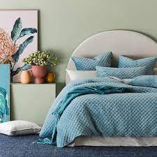 waves quilted velvet quilt cover