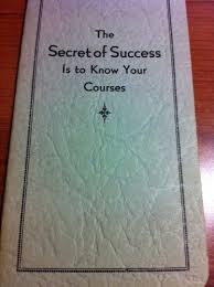 The Secret Of Success Is To Know Your Courses Brick Course