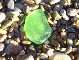 green sea glass