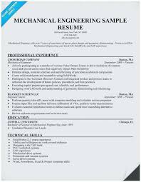 Sample Resume Format For Mechanical Engineering Freshers Filetype