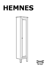 Hemnes High Cabinet With Mirror Door
