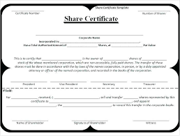 Stock Certificate Sample Eveapps Co