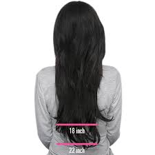 Remy Human Hair 5 Piece Clip In Length Chart Lox Hair