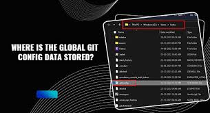 where is the global git config data d
