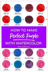 A Tutorial About How To Mix Bright Vivid Purple Color With