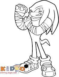 Download printable easy knuckles the echidna coloring page. Printable Coloring Page Knuckles Sonic Picture To Color Knuckles Sonic