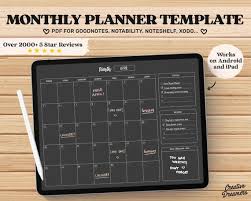 Digital Calendar Monthly Planner