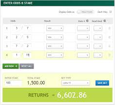 Horse Racing Odds Calculator Payout
