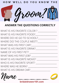 If you ask the right questions … Bridal Shower Trivia Questions Bridal Shower 101