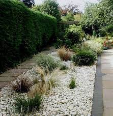 What you need are just white pebbles and river rocks. Decor Your Garden With Snow White Pebbles By Stonemart The Leading Landscaping Company In India White Pebble Garden Pebble Garden Landscaping With Rocks