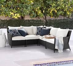Shop for inspiration at the pottery barn home decor sale. Build Your Own Torrey Patio All Weather Wicker Sectional Components Espresso Potterybarn Wicker Patio Sectional Sectional Outdoor Furniture Patio Sectional