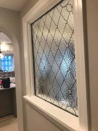 Leaded Glass Panel Used As A Partition