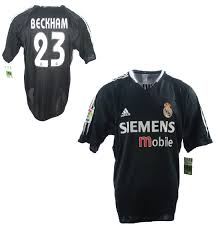 Show los blancos your support with replica real madrid football shirts, kits and more. Adidas Real Madrid Jersey 23 David Beckham 2003 04 Black Away Men S L Xl Buy And Order Cheap Online Shop Spieler Trikot De Retro Vintage Old Football Shirts Jersey From Super Stars