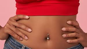 a belly on piercing to heal