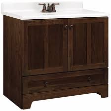 At lowe's, one of the reputed shopping destination, you can find a large collection of vanities, perfect for your bathroom. Style Selections V28637 Liberton Cocoa Traditional Bathroom Vanity Common 36 In X 22 In Actu Traditional Bathroom Vanity Oak Bathroom Vanity Bathroom Vanity
