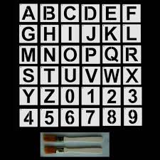 38x Large Alphabet Letters Number