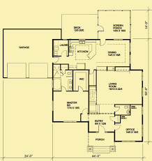 Craftsman House Plans Side View With