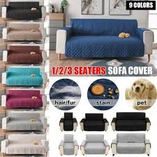 Reversible Quilted Sofa Cover Furniture