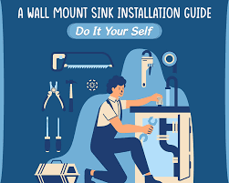wall mount sink installation all step