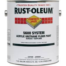 rust oleum acrylic floor paint 5 gal
