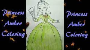In these disney princess sofia coloring pages you can see sofia either by herself with her pets or with other characters like amber. Sofia The First Coloring Princess Amber Coloring Pages For Kids Youtube