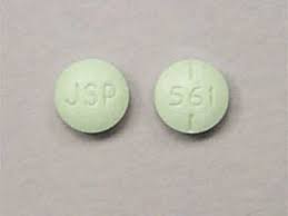 jsp 561 pill green round 7mm pill
