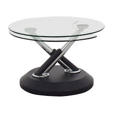 Swivel Glass Coffee Table Used
