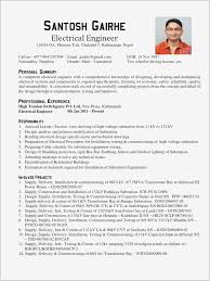 Electrical Engineer Resume Pdf Format Business Document